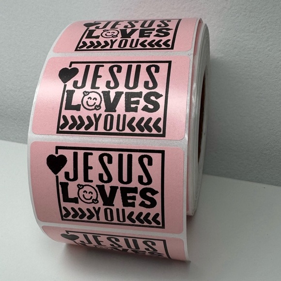 Jesus loves you sticker for small business sticker 2" thankyou Stickers labels - Picture 9 of 10